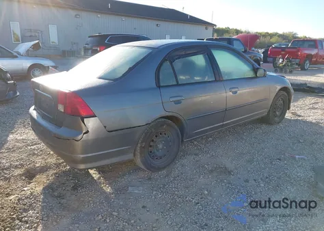 2005 Honda Civic Lx from USA, damaged, VIN 2HGES16655H529790